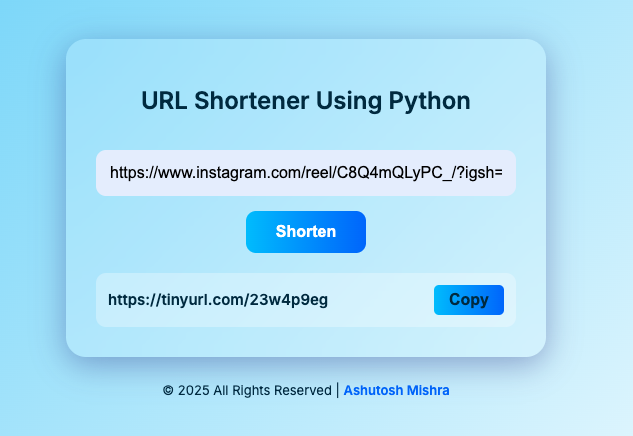 How to Create Your URL Shortener Using Python
